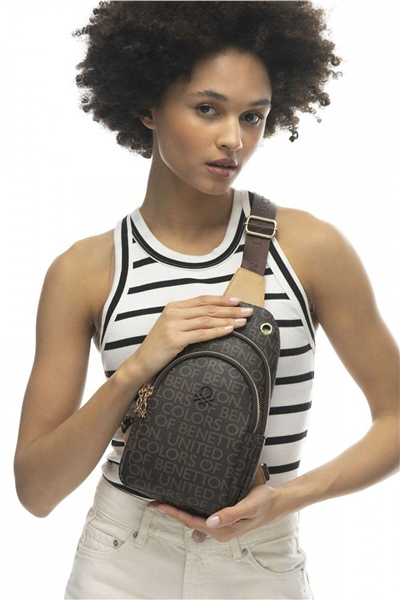 Benetton Monogram Kadın Body Bag