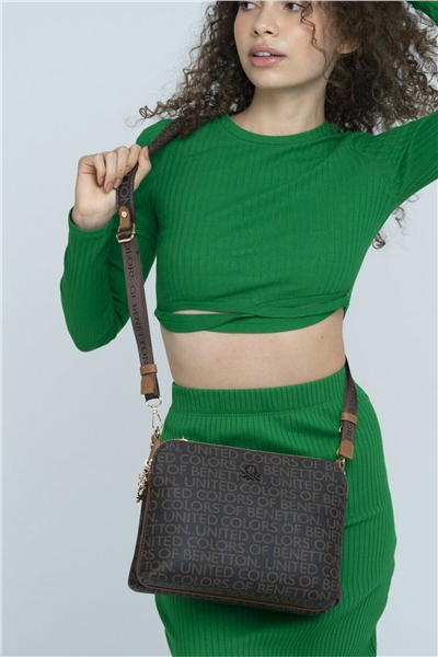 Benetton Monogram Kadın Çapraz Askılı Çanta