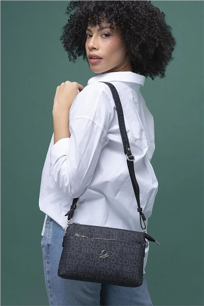 Benetton Monogram Kadın Çapraz Askılı Çanta