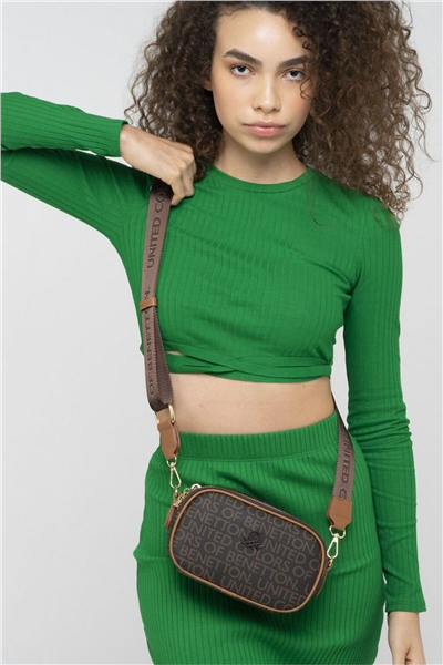Benetton Monogram Kadın Çapraz Askılı Çanta