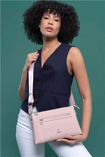 Benetton Monogram Kadın Çapraz Askılı Çanta