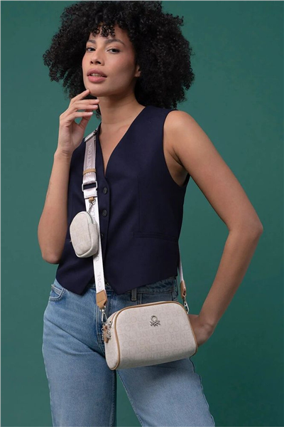 Benetton Monogram Kadın Çapraz Askılı Çanta