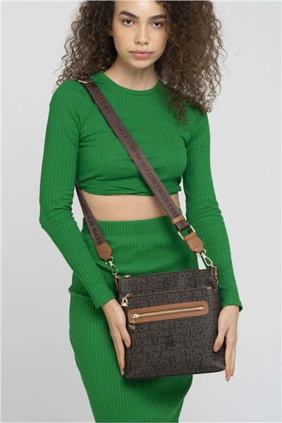 Benetton Monogram Kadın Çapraz Askılı Çanta