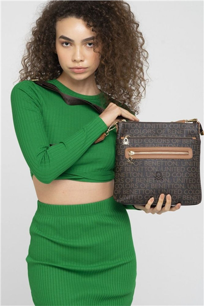 Benetton Monogram Kadın Çapraz Askılı Çanta