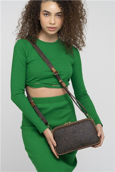 Benetton Monogram Kadın Çapraz Askılı Çanta