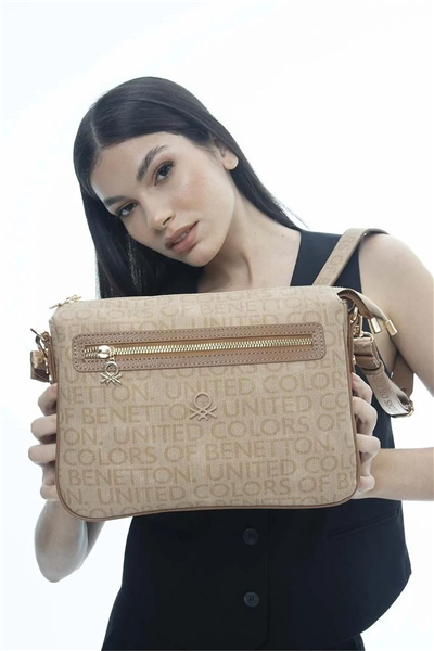 Benetton Monogram Kadın Çapraz Askılı Çanta