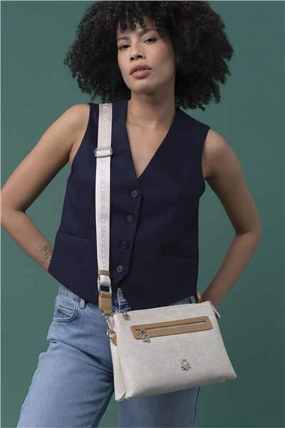 Benetton Monogram Kadın Çapraz Askılı Çanta