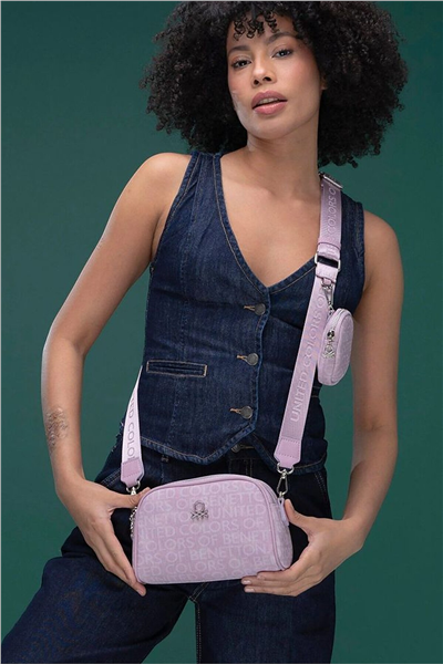 Benetton Monogram Kadın Çapraz Askılı Çanta