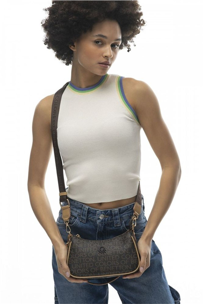 Benetton Monogram Kadın Çapraz Askılı Çanta