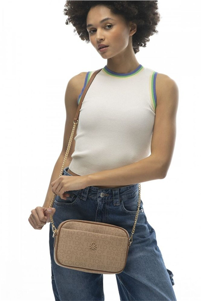 Benetton Monogram Kadın Çapraz Askılı Çanta