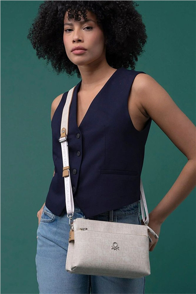Benetton Monogram Kadın Çapraz Askılı Çanta