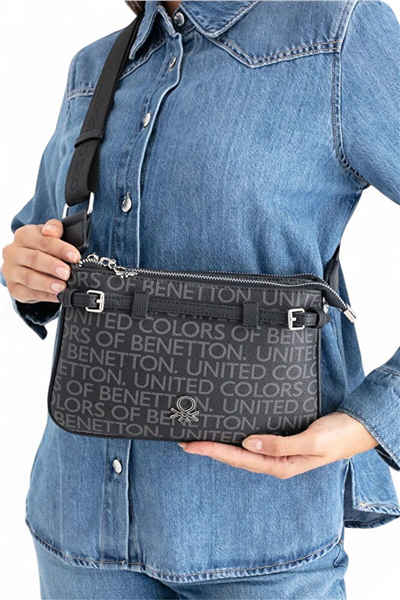 Benetton Monogram Kadın Çapraz Askılı Çanta
