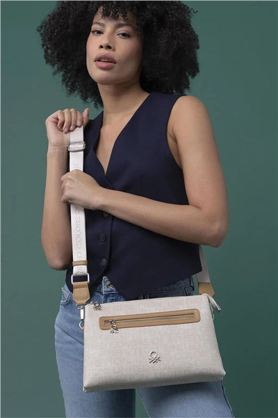Benetton Monogram Kadın Çapraz Askılı Çanta