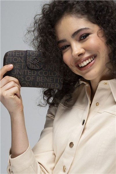 Benetton Monogram Kadın Cüzdan