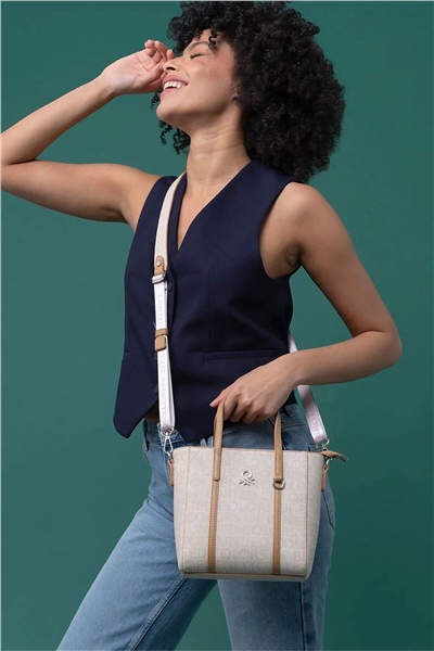 Benetton Monogram Kadın El Çantası