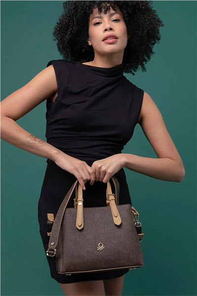Benetton Monogram Kadın El Çantası