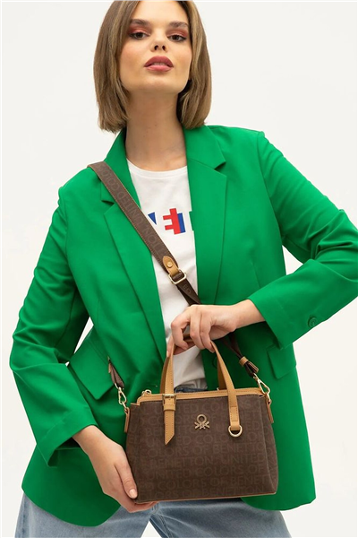 Benetton Monogram Kadın El Çantası