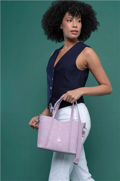 Benetton Monogram Kadın El Çantası
