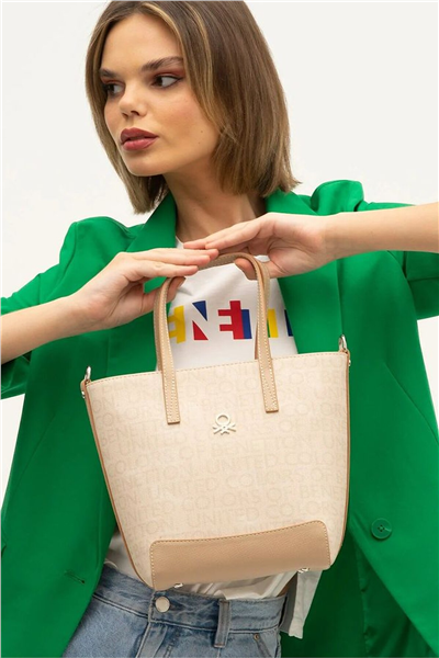 Benetton Monogram Kadın El Çantası