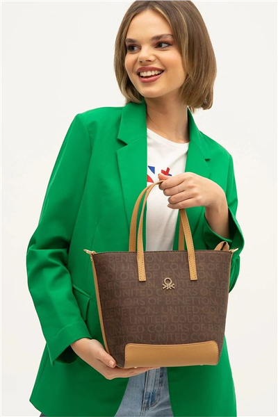 Benetton Monogram Kadın El Çantası