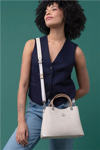 Benetton Monogram Kadın El Çantası