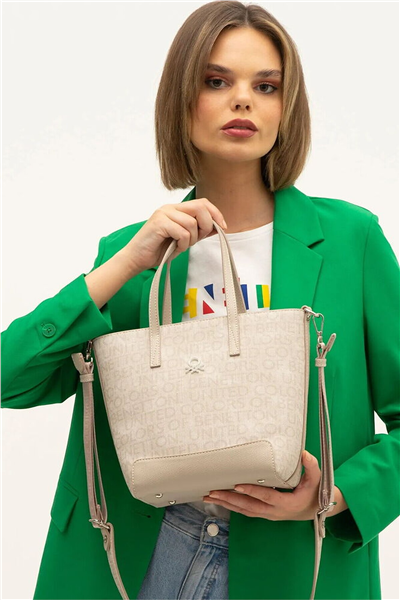 Benetton Monogram Kadın El Çantası