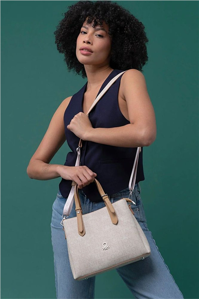 Benetton Monogram Kadın El Çantası