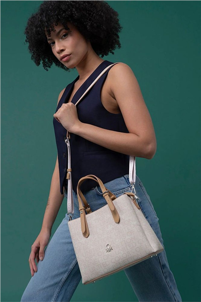 Benetton Monogram Kadın El Çantası