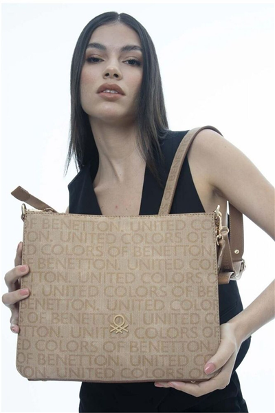 Benetton Monogram Kadın Omuz Çantası