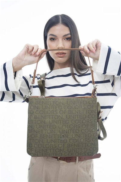 Benetton Monogram Kadın Omuz Çantası