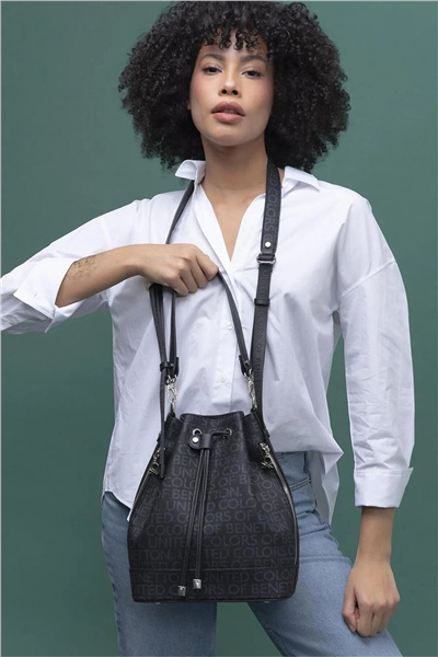 Benetton Monogram Kadın Omuz Çantası