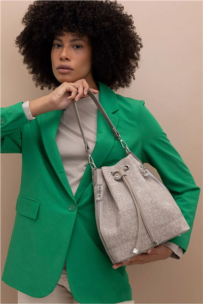 Benetton Monogram Kadın Omuz Çantası