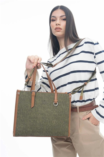 Benetton Monogram Kadın Omuz Çantası