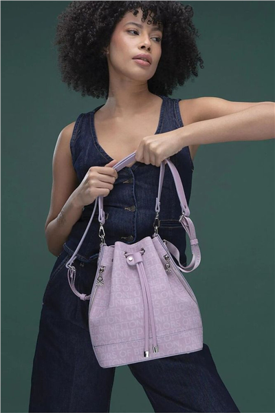 Benetton Monogram Kadın Omuz Çantası