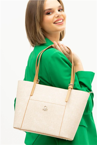 Benetton Monogram Kadın Omuz Çantası