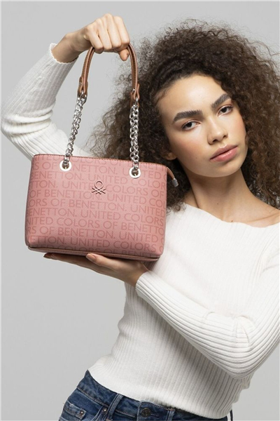 Benetton Monogram Kadın Omuz Çantası