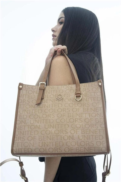 Benetton Monogram Kadın Omuz Çantası