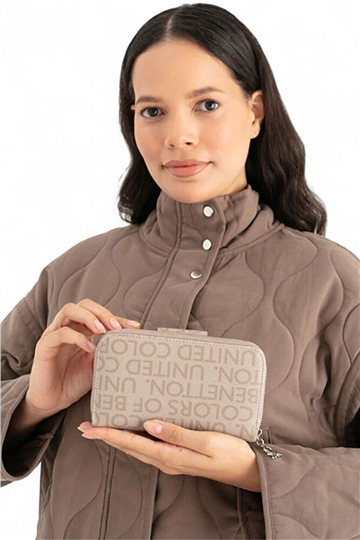 Benetton Monogram Kadın Portföy & Clutch Çanta