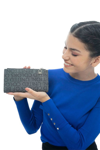 Benetton Monogram Kadın Portföy & Clutch Çanta