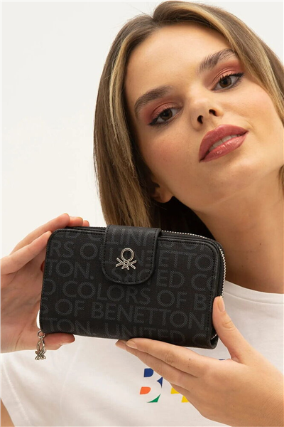 Benetton Monogram Kadın Portföy & Clutch Çanta