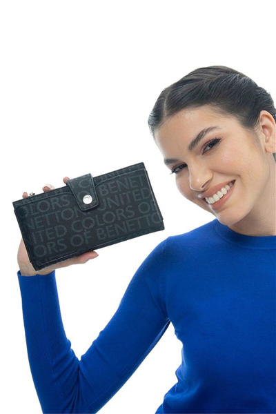 Benetton Monogram Kadın Portföy & Clutch Çanta