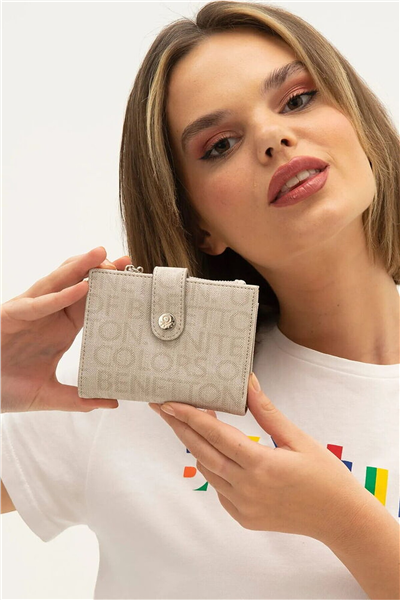 Benetton Monogram Kadın Portföy & Clutch Çanta
