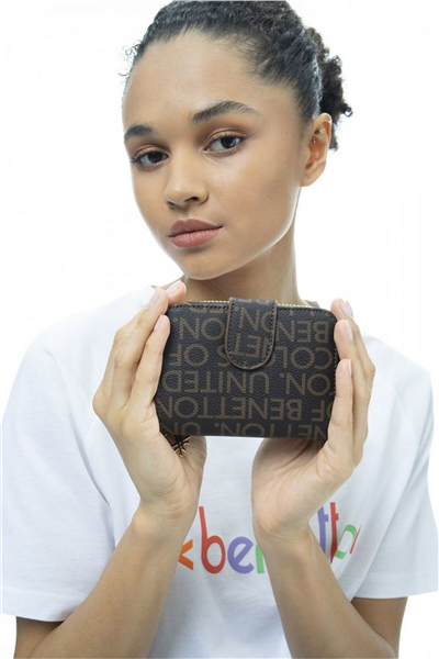 Benetton Monogram Kadın Portföy & Clutch Çanta