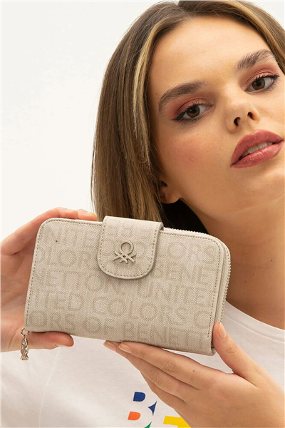 Benetton Monogram Kadın Portföy & Clutch Çanta