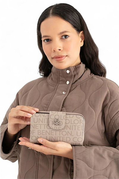 Benetton Monogram Kadın Portföy & Clutch Çanta
