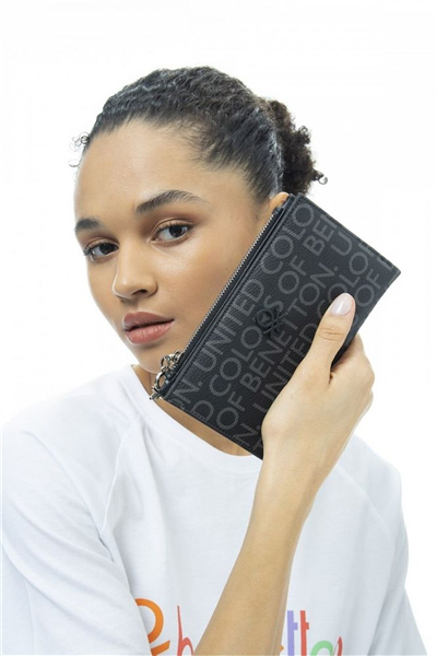 Benetton Monogram Kadın Portföy & Clutch Çanta