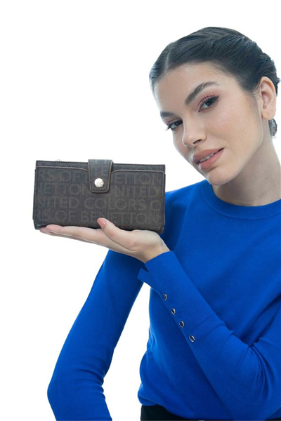 Benetton Monogram Kadın Portföy & Clutch Çanta