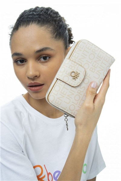 Benetton Monogram Kadın Portföy & Clutch Çanta