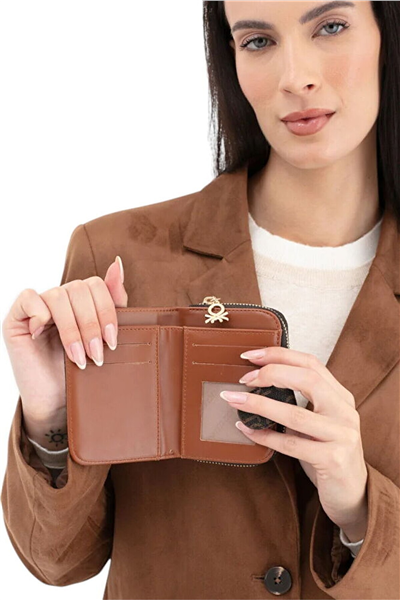 Benetton Monogram Kadın Portföy & Clutch Çanta