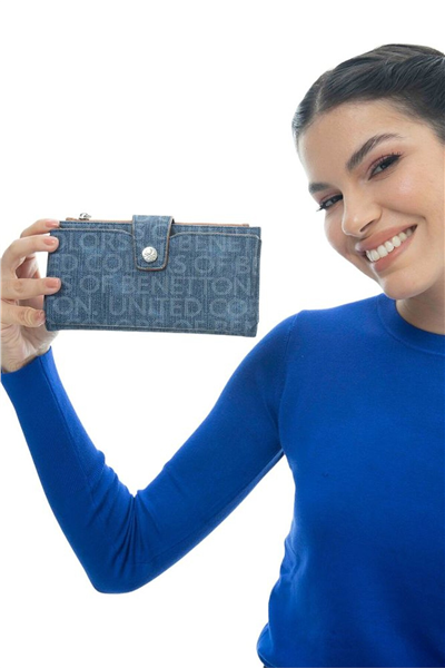 Benetton Monogram Kadın Portföy & Clutch Çanta